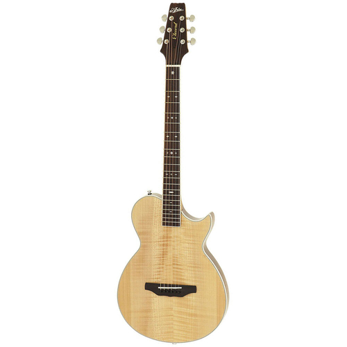 Aria APE-100 Series Thin Body AC/EL Guitar with Cutaway in Natural Gloss Finish