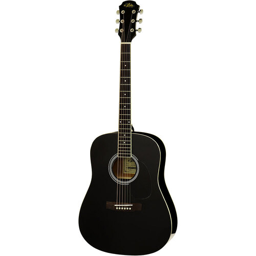 Aria AWN-15 Prodigy Series Acoustic Dreadnought Guitar in Black Gloss