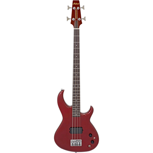 Aria Pro II SB-ONE Series Electric Bass Guitar in Candy Apple Red Gloss