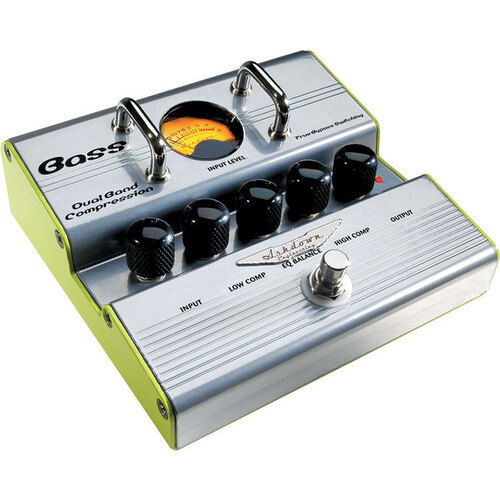 Ashdown Dual Band Compression Pedal For Bass with True Bypass Switching