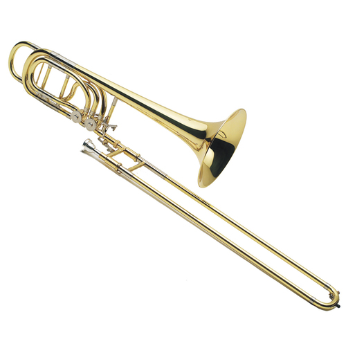 JMichael TB900 Bass Trombone (Bb/F/G/Eb & Bb/F/Gb/D) in Clear Lacquer Finish