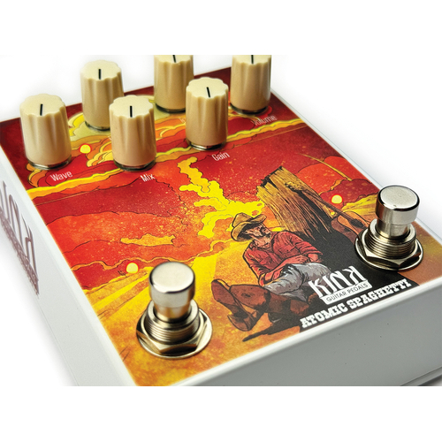 Kink Atomic Spaghetti Overdrive Tremolo pedal based on the Honey Bee Overdrive