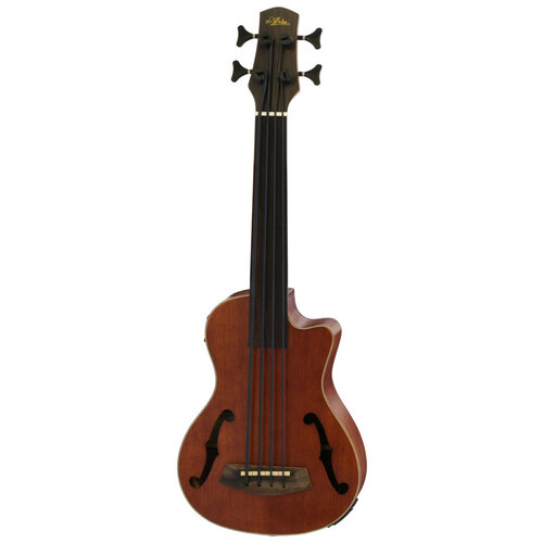 Aria AU-Series Fretless AC/EL Bass Ukulele with Cutaway