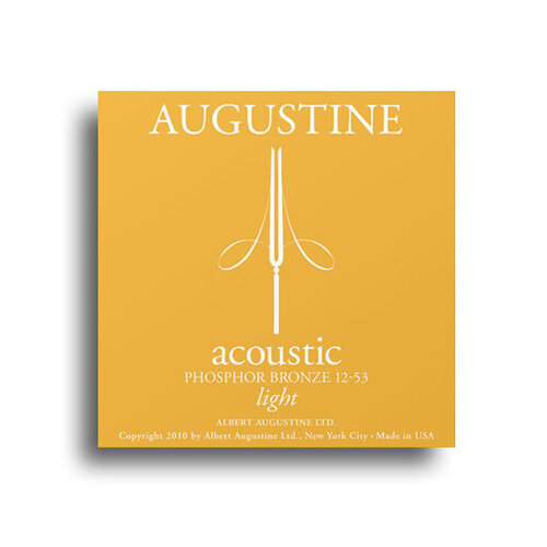 Augustine Phosphor Bronze Light Gauge Guitar String Set (12-53)