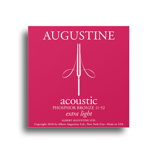 Augustine Phosphor Bronze Extra Light Gauge Guitar String Set (11-52)
