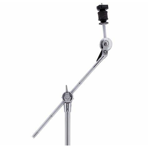 800 Series hide-away boom cymbal arm. Multi-angle adjustments make set-ups more flexible. Quick release cymbal lock makes set-ups more flexible. 