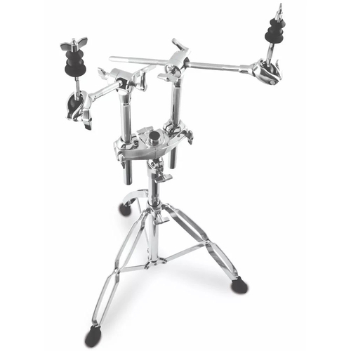 Why lug around a heavy hardware bag when you can put multiple cymbals and toms onto one stand? Mapex offers a variety of multi-stand combinations that