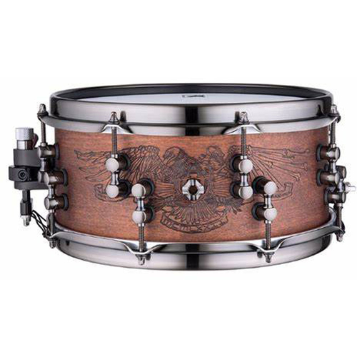 The new "Warbird" is an optimized version of the original Black Panther model, with a unique 12" diameter and a Maple/Walnut hybrid shell. This update