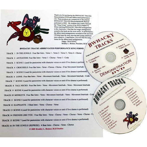 Boomwhackers "Bwhacky Tracks" Package Book/CD/DVD