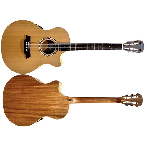 Cole Clark Studio Recording Grand Auditorium Cedar Face Guitar 