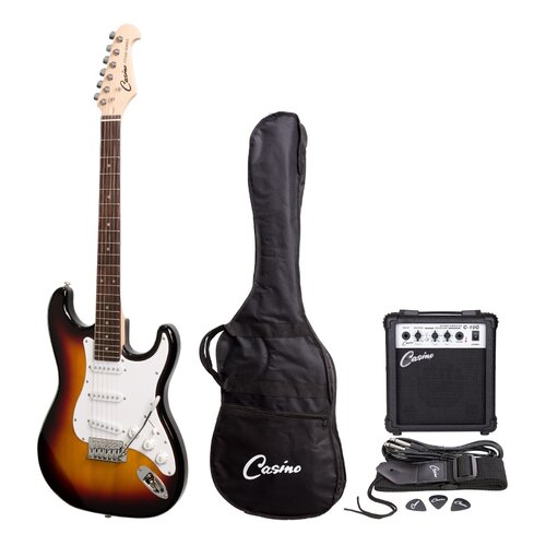 Casino ST-Style Electric Guitar and 10 Watt Amplifier Pack (Sunburst)
