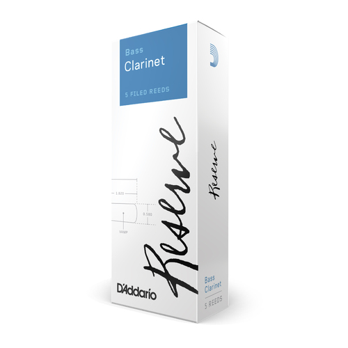 D'Addario Reserve Bass Clarinet Reeds, Strength 30, 5 Pack