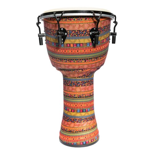 Drumfire 12" Tuneable Synthetic Head Djembe (Multicolour)