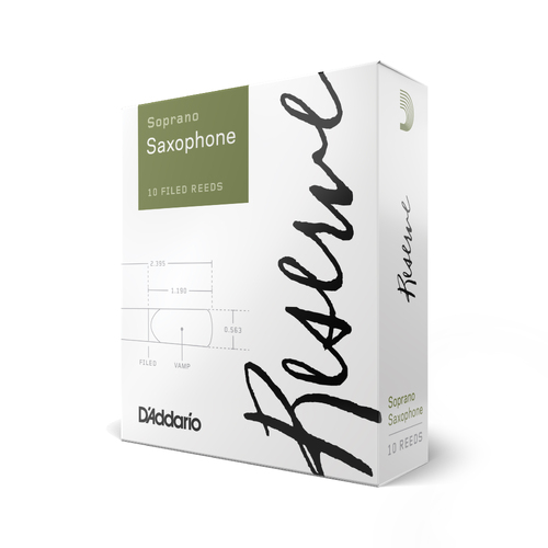 D'Addario Reserve Soprano Saxophone Reeds, Strength 45, 10-pack