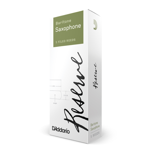 D'Addario Reserve, Baritone Saxophone Reeds, Strength 25, 5-Pack