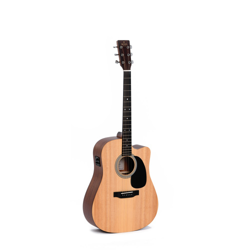 Sigma Dreadnought Cutaway Solid Spruce Top, Mahogany Back and Sides in Satin