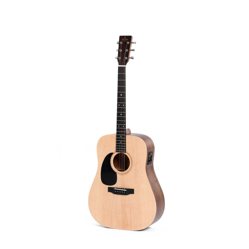 Sigma Dreadnought Solid Spruce Top, Mahogany Back and Sides in Satin LH