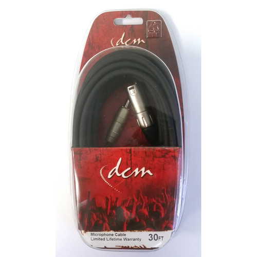 DCM DMP483-30 30ft MALE XLR - 65 Stereo Jack Cable