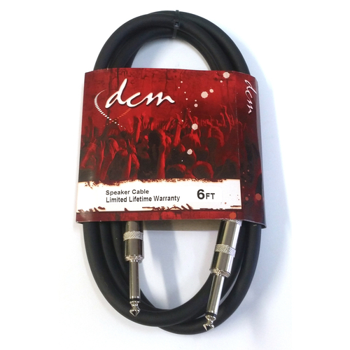 DCM DSBC166-6 6ft Speaker Cable 1/4"