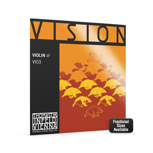 Thomastik VI031/10 Vision Violin 'D' 1/10 String