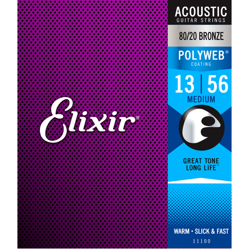 Elixir 11100 Polyweb 80/20   Medium 13-56