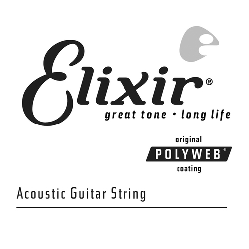 Elixir 13126 Polyweb Single 026 80/20 Bronze