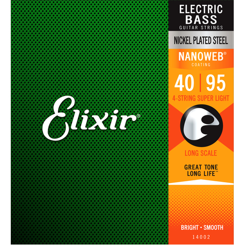 Elixir 14002 Electric Bas Bass Nickel Plated Steel With