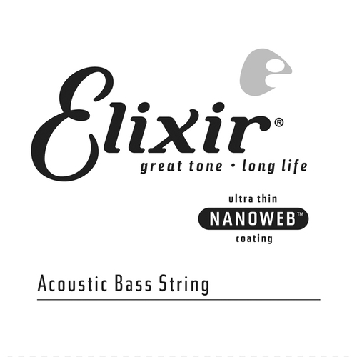 Elixir 15765 Nanoweb Single Acoustic Bass 065