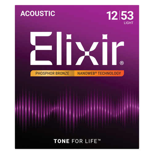 Elixir 6 Pack ELIXIR NANO Acoustic Phos. Bronze LIGHT 12-53