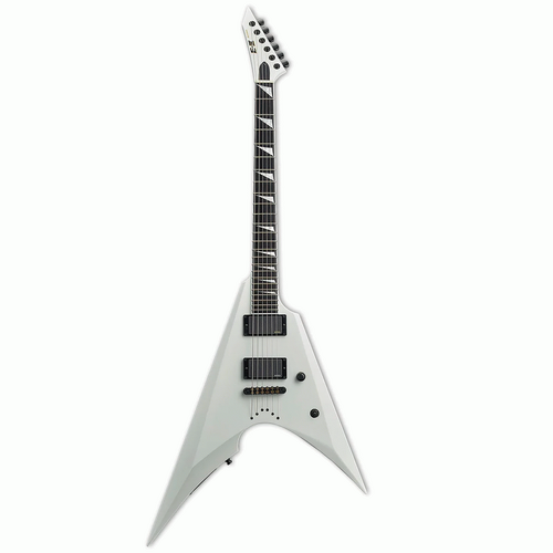 ESP E-II ARROW IN SNOW WHITE NECK THRU