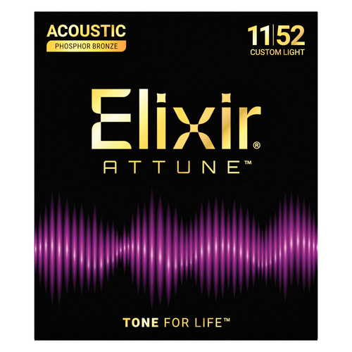Elixir Attune Phosphor Bronze Custom Light 11-52 [E21027]