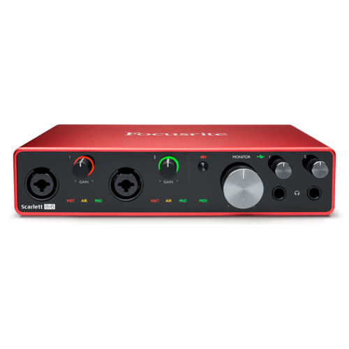 6IN/6OUT USB 2.0 AUDIO INTERFACE WITH 2 FOCUSRITE PREAMPS