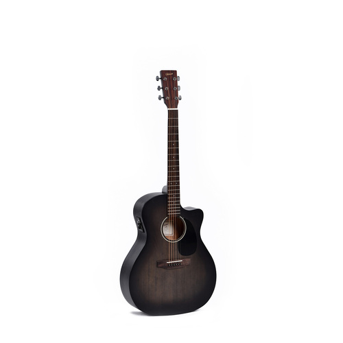 Ditson Grand OM Spruce Top Cutaway, Mahogany Back and Sides, Translucent Black, Satin