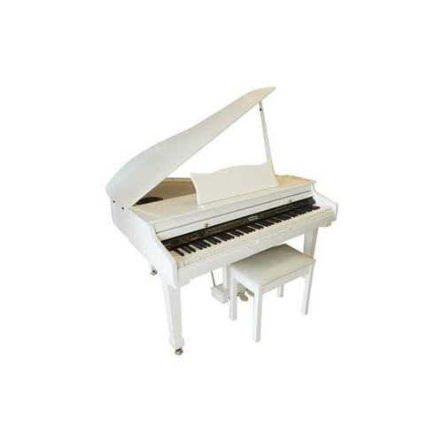 Adagio GDP6320 Baby Grand Piano – Polished White (inc Bench)