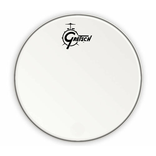 White Gretsch Bass Drum Head Image