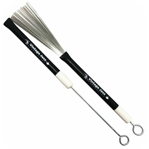 Headhunters "Vintage Jazz" Fully Retractable Wire Drum Brushes (1-Pair)