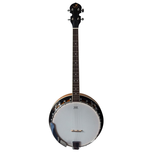 J.Reynolds 4-String Tenor Banjo with Resonator in 2-Tone Sunburst Gloss