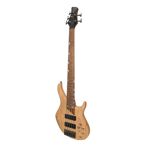 J&D Luthiers '48 Series' 5 String Contemporary Active Electric Bass Guitar (Natural Satin)