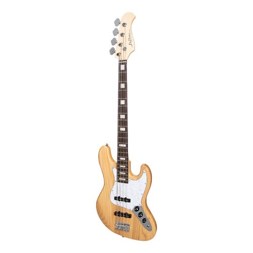 J&D Luthiers 4 String JB-Style Electric Bass Guitar (Natural Gloss)
