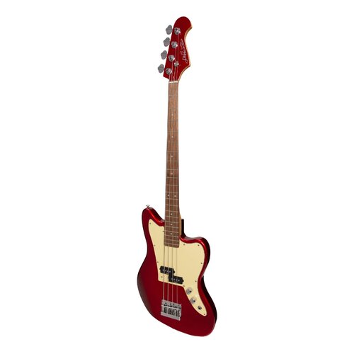 J&D Luthiers 4 String JM-Style Electric Bass Guitar (Crimson)