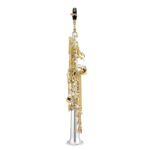 Jupiter JSS1100SGQ Soprano Saxophone 1100 Series Silver Body, Gold Keys, Backpack Case