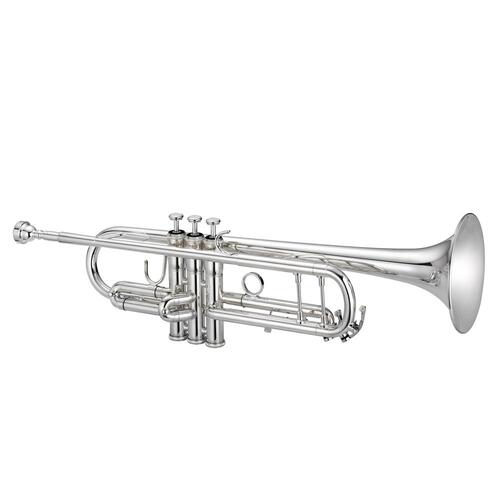 Jupiter JTR1110RSQ Trumpet 1100 Series Silver with Rose Bell, Backpack Case