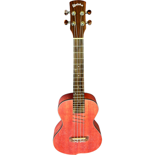 Kealoha JU-Series Tenor Ukulele with Offset Design in Red Stain Finish