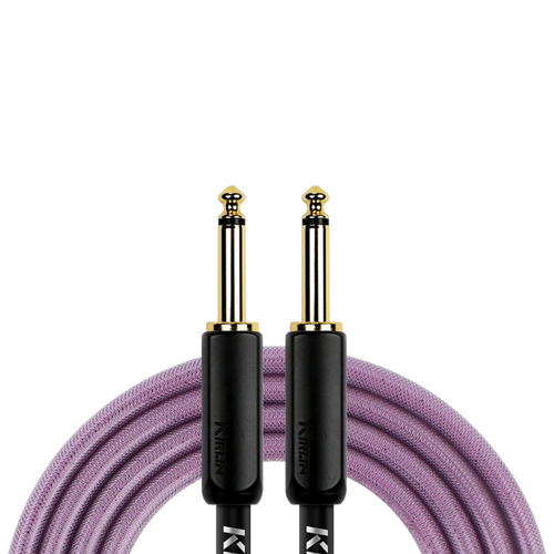 Kirlin KIPW201BPU-10 PVC Woven Premium Plus Instrument Cable 10ft Purple