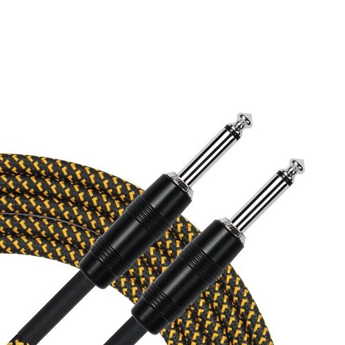 Kirlin IWC201BY 10ft Tweed Woven Guitar Cable
