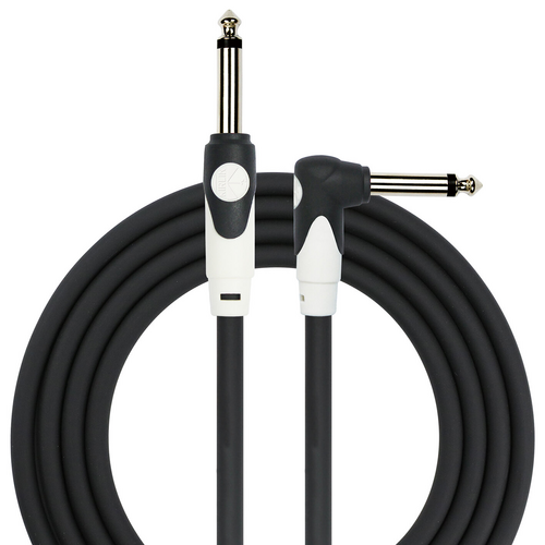 Kirlin 20ft Black Lightgear Instrument Cable RA to Straight