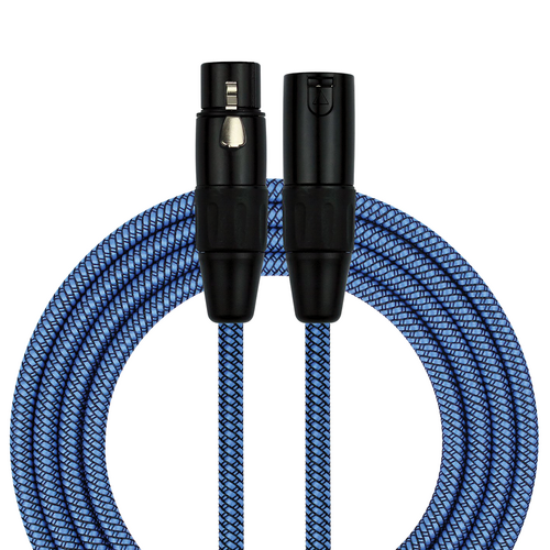 Kirlin Entry Woven Blue 20ft XLR to XLR Cable