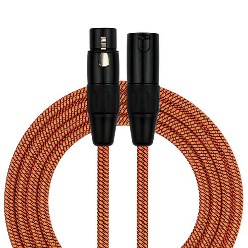 Kirlin Entry Woven Orange 20ft XLR to XLR Cable
