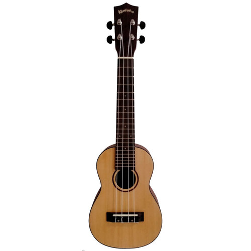 Kealoha KT-Series Soprano Ukulele with Solid Spruce Top in Natural Matt Finish