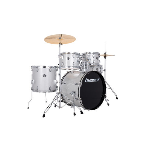 Ludwig Accent Fuse 20" 5-pc Drum Outfit - Silver